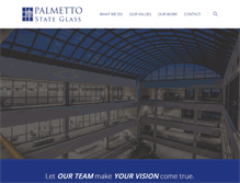 Tablet Screenshot of palmettostateglass.com